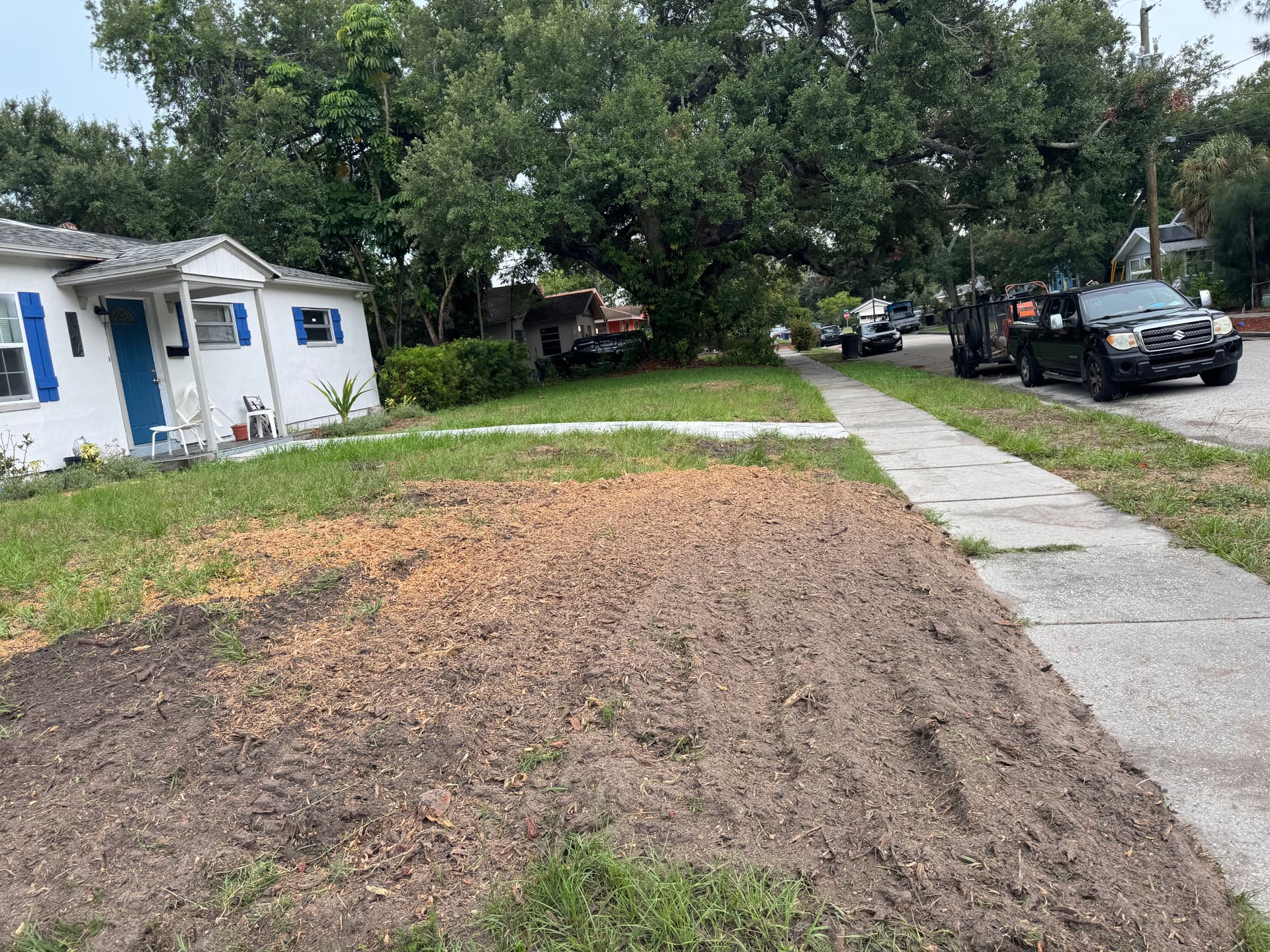 Gallery photos for That Stubborn Front Yard Stump Is Gone for Good: Image #1